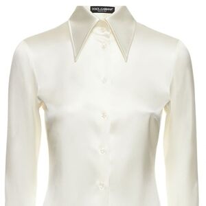 Dolce & Gabbana long-sleeve silk shirt